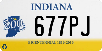 IN license plate 677PJ