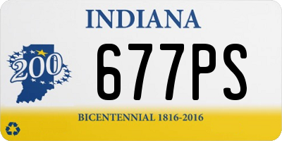 IN license plate 677PS