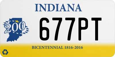 IN license plate 677PT