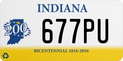 IN license plate 677PU