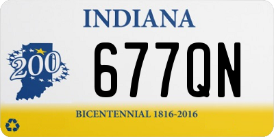 IN license plate 677QN