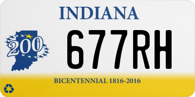 IN license plate 677RH