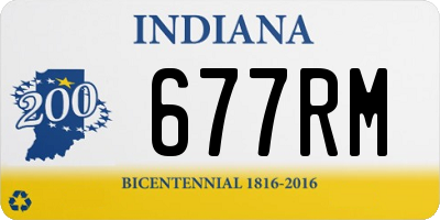 IN license plate 677RM