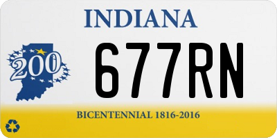 IN license plate 677RN