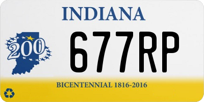 IN license plate 677RP