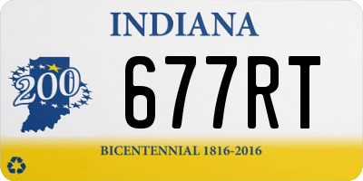 IN license plate 677RT