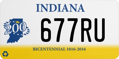 IN license plate 677RU