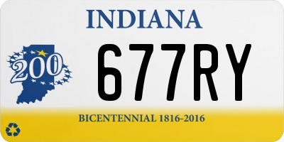 IN license plate 677RY
