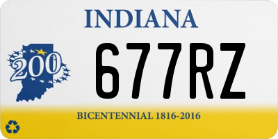 IN license plate 677RZ