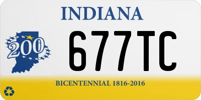 IN license plate 677TC