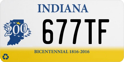 IN license plate 677TF