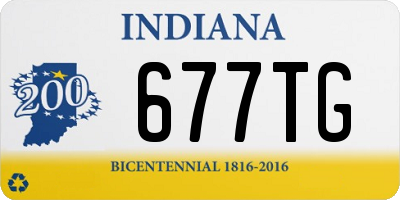 IN license plate 677TG