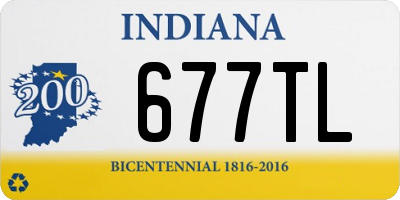 IN license plate 677TL