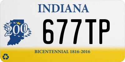 IN license plate 677TP