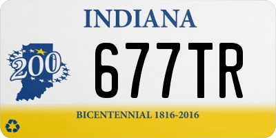 IN license plate 677TR