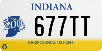 IN license plate 677TT