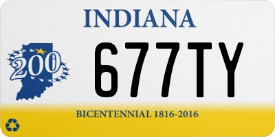 IN license plate 677TY