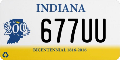 IN license plate 677UU