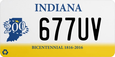 IN license plate 677UV