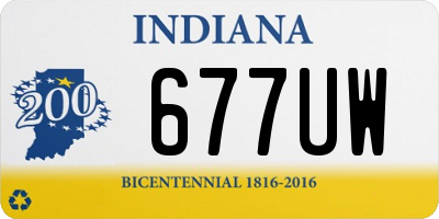 IN license plate 677UW