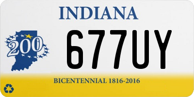 IN license plate 677UY