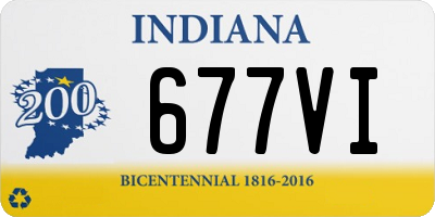 IN license plate 677VI