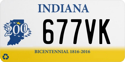 IN license plate 677VK