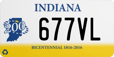 IN license plate 677VL