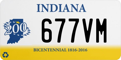 IN license plate 677VM