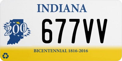 IN license plate 677VV