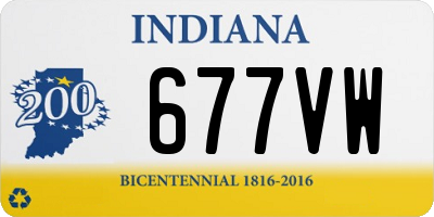 IN license plate 677VW