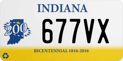 IN license plate 677VX