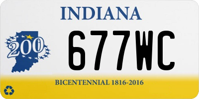 IN license plate 677WC