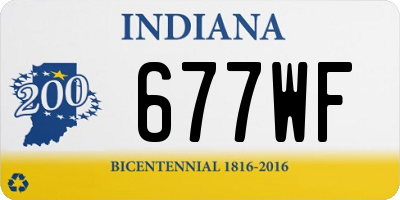 IN license plate 677WF