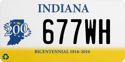 IN license plate 677WH
