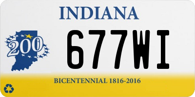IN license plate 677WI