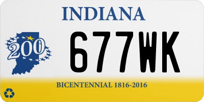 IN license plate 677WK