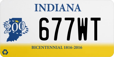 IN license plate 677WT