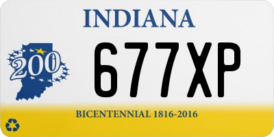 IN license plate 677XP