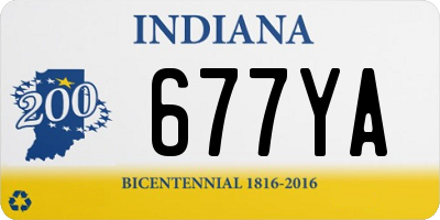 IN license plate 677YA