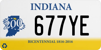 IN license plate 677YE