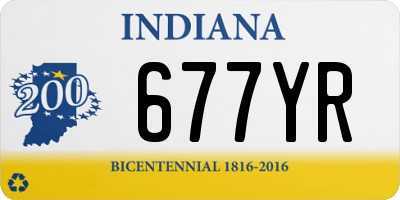 IN license plate 677YR
