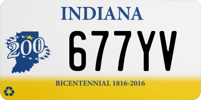 IN license plate 677YV
