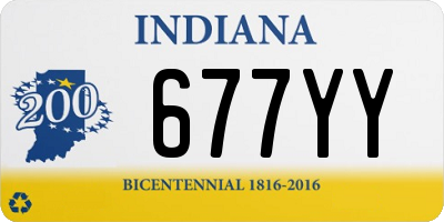 IN license plate 677YY