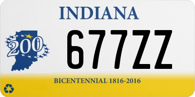 IN license plate 677ZZ