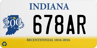 IN license plate 678AR