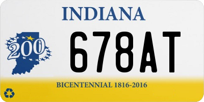 IN license plate 678AT