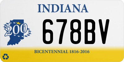 IN license plate 678BV