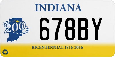 IN license plate 678BY