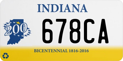 IN license plate 678CA